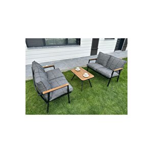 Duru 2-2-sehpa Hedi̇yeli̇ Bahçe Balkon Mobi̇lyasi ,çayseti̇ ,oturma Grubu, Cafe