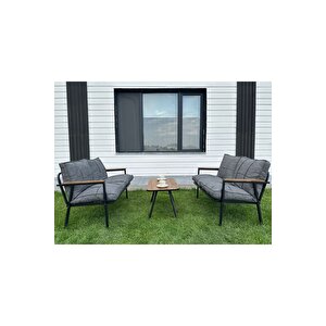 Duru 2-2-sehpa Hedi̇yeli̇ Bahçe Balkon Mobi̇lyasi ,çayseti̇ ,oturma Grubu, Cafe