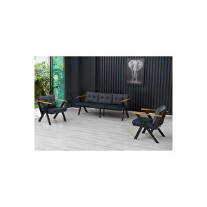 Zeta 3 1 1 Balkon Takımı, Bahçe Mobilyası, Çay Seti, Kafe Oturma Grubu, Teras Koltuk Takımı