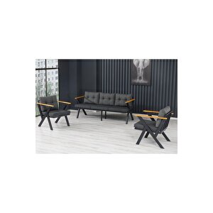 Zeta 3 1 1 Balkon Takımı, Bahçe Mobilyası, Çay Seti, Kafe Oturma Grubu, Teras Koltuk Takımı