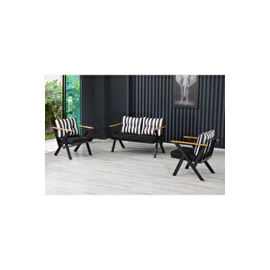 Zeta 2 1 1 Balkon Takımı, Bahçe Mobilyası, Çay Seti, Kafe Oturma Grubu, Teras Koltuk Takımı