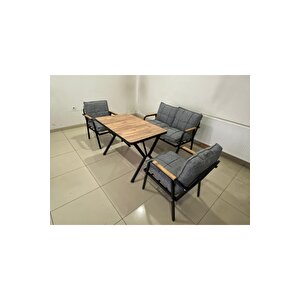 Duru 2-1-1- Masa Bahçe Balkon Mobilyası,cafe Mobilyası , Çay Seti
