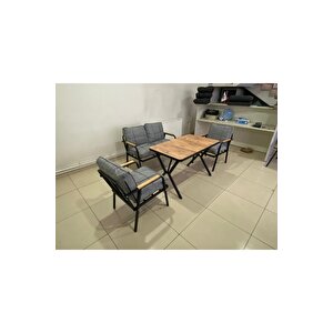 Duru 2-1-1- Masa Bahçe Balkon Mobilyası,cafe Mobilyası , Çay Seti