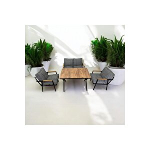 Zen 2-1-1- Masa Bahçe Balkon Mobilyası,cafe Mobilyası , Çay Seti