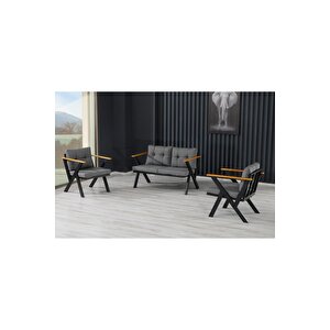 Zeta 2 1 1 Balkon Takımı, Bahçe Mobilyası, Çay Seti, Kafe Oturma Grubu, Teras Koltuk Takımı