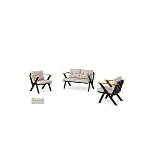 Zeta 2+1+1 Balkon Takımı, Bahçe Mobilyası, Çay Seti, Kafe Oturma Grubu, Teras Koltuk Takımı