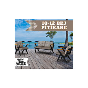 Zeta 2 1 1 Pofuduk Balkon Takımı, Bahçe Mobilyası, Çay Seti, Kafe Oturma Grubu, Teras Koltuk Takımı