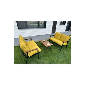 Duru 2-2-sehpa Hedi̇yeli̇ Bahçe Balkon Mobi̇lyasi ,çayseti̇ ,oturma Grubu, Cafe
