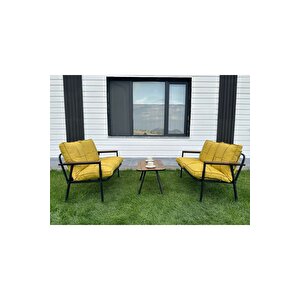 Duru 2-2-sehpa Hedi̇yeli̇ Bahçe Balkon Mobi̇lyasi ,çayseti̇ ,oturma Grubu, Cafe