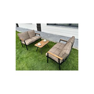 Duru 2-2-sehpa Hedi̇yeli̇ Bahçe Balkon Mobi̇lyasi ,çayseti̇ ,oturma Grubu, Cafe