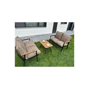 Duru 2-2-sehpa Hedi̇yeli̇ Bahçe Balkon Mobi̇lyasi ,çayseti̇ ,oturma Grubu, Cafe