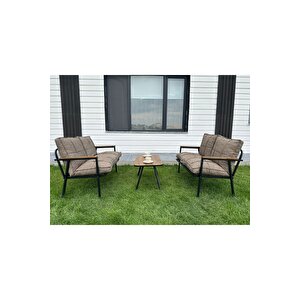 Duru 2-2-sehpa Hedi̇yeli̇ Bahçe Balkon Mobi̇lyasi ,çayseti̇ ,oturma Grubu, Cafe