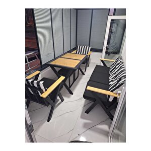 Zeta 3-1-1-masa Bahçe Balkon Mobi̇lyasi ,çay Seti̇ .balkon Takimi, Cafe Mobi̇lyasi