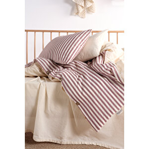 Chance Cherry Bebe %100 Pamuklu Yıkamalı Nevresim Takımı 100*150 Kırmızı