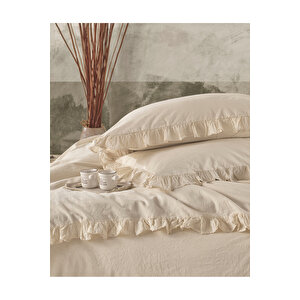 Grace %100 Pamuklu Yıkamalı Fırfırlı Yastık Kılıfı 2*50*70