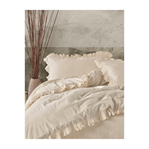 Grace %100 Pamuklu Yıkamalı Fırfırlı Yastık Kılıfı 2*50*70