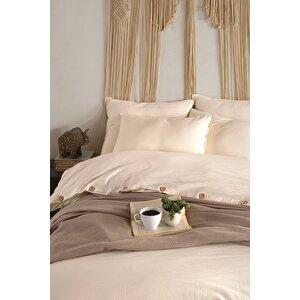 Pure Natural %100 Pamuklu Yıkamalı Battal Boy Nevresim Takımı 240*220