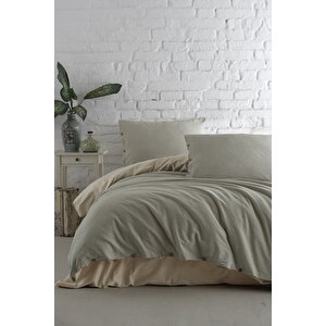 Athena %100 Pamuklu İpliği Boyalı Yıkamalı Tek Kişilik Nevresim Takımı 160*220