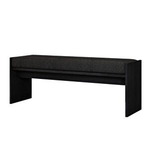 Pearl Bench – Modern Tasarım Antre, Mutfak, Yatak Odası, Balkon Oturma Bankı, Kolay Kurulum, Ahşap Siyah Siyah