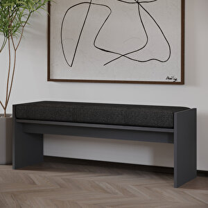 Pearl Bench – Modern Tasarım Antre, Mutfak, Yatak Odası, Balkon Oturma Bankı, Kolay Kurulum, Antrasit Antrasit