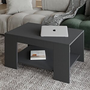 Lina Orta Sehpa – Modern Minimal Tasarım, Antrasit Antrasit