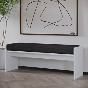 Pearl Bench – Modern Tasarım Antre, Mutfak, Yatak Odası, Balkon Oturma Bankı, Kolay Kurulum, Beyaz Beyaz