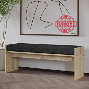 Pearl Bench – Modern Tasarım Antre, Mutfak, Yatak Odası, Balkon Oturma Bankı, Kolay Kurulum, Safir Meşe Safir Meşe