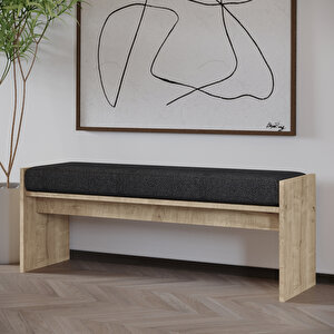 Pearl Bench – Modern Tasarım Antre, Mutfak, Yatak Odası, Balkon Oturma Bankı, Kolay Kurulum, Safir Meşe