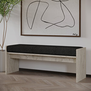 Pearl Bench – Modern Tasarım Antre, Mutfak, Yatak Odası, Balkon Oturma Bankı, Kolay Kurulum, Traverten Desen Bej