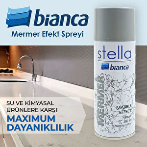 Bianca Stella Mermer Efekti Sprey 200 Ml Gümüş