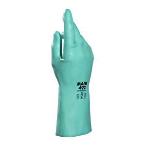 Ultranitril 492 Kimyasal Solvent İş Eldiveni 32 Cm No:8