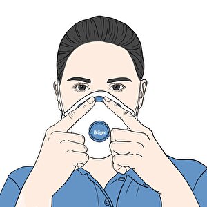 Dräger X-plore® Aktif Karbonlu 1320 V Odour Ffp2 D Ventilli Odour Toz Maskesi