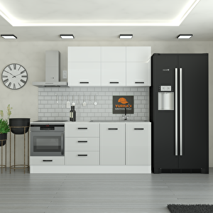 220 Cm Mutfak Dolabı  Mdf Kapak Tezgah Dahil Yrkn220 100
