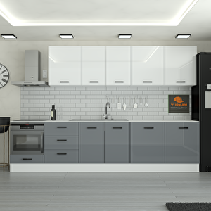 320 Cm Mutfak Dolabı  Mdf Kapak Tezgah Dahil Yrkn320 98