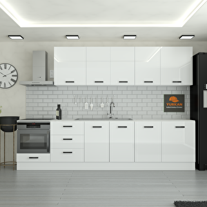 305 Cm Mutfak Dolabı  Mdf Kapak Tezgah Dahil Yrkn305 97