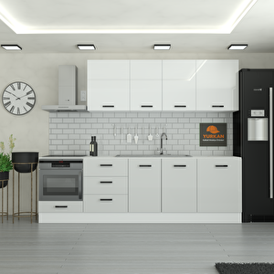 275 Cm Mutfak Dolabı  Mdf Kapak Tezgah Dahil Yrkn275 100