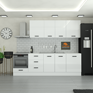 260 Cm Mutfak Dolabı  Mdf Kapak Tezgah Dahil Yrkn260 97