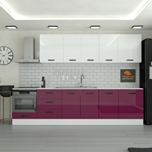 310 Cm Mutfak Dolabı  Mdf Kapak Tezgah Dahil Yrkn310 102