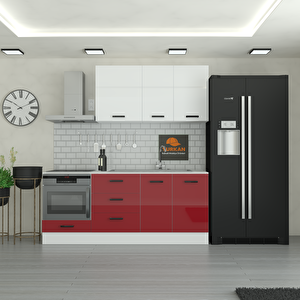 215 Cm Mutfak Dolabı  Mdf Kapak Tezgah Dahil Yrkn215 101