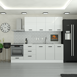 245 Cm Mutfak Dolabı  Mdf Kapak Tezgah Dahil Yrkn245 100