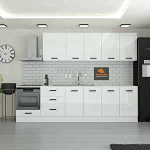 295 Cm Mutfak Dolabı  Mdf Kapak Tezgah Dahil Yrkn295 97