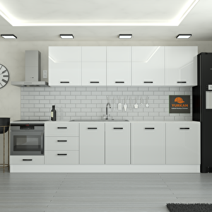320 Cm Mutfak Dolabı  Mdf Kapak Tezgah Dahil Yrkn320 100