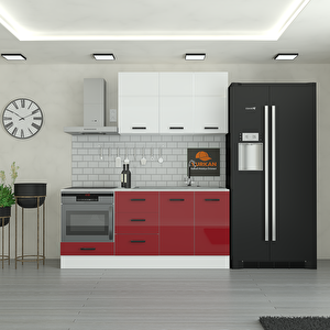 190 Cm Mutfak Dolabı  Mdf Kapak Tezgah Dahil Yrkn190 101