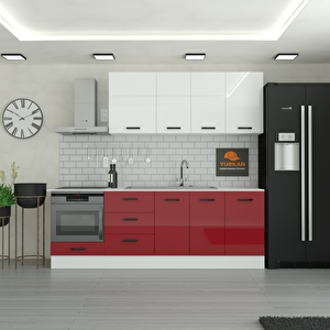 235 Cm Mutfak Dolabı  Mdf Kapak Tezgah Dahil Yrkn235 101