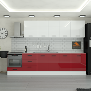 305 Cm Mutfak Dolabı  Mdf Kapak Tezgah Dahil Yrkn305 101
