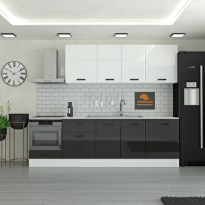 260 Cm Mutfak Dolabı  Mdf Kapak Tezgah Dahil Yrkn260 99