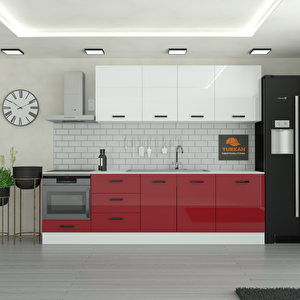 270 Cm Mutfak Dolabı  Mdf Kapak Tezgah Dahil Yrkn270 101