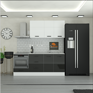 215 Cm Mutfak Dolabı  Mdf Kapak Tezgah Dahil Yrkn215 99