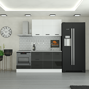 190 Cm Mutfak Dolabı  Mdf Kapak Tezgah Dahil Yrkn190 99