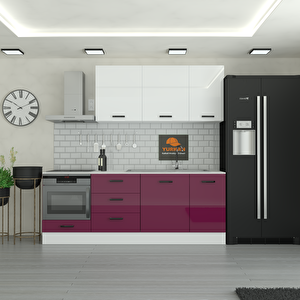 230 Cm Mutfak Dolabı  Mdf Kapak Tezgah Dahil Yrkn230 102